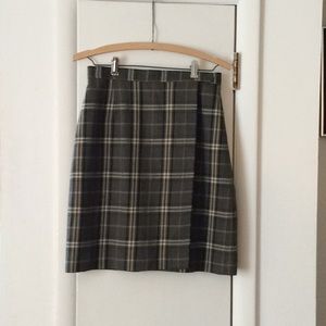 Charter Club wraparound plaid skirt
